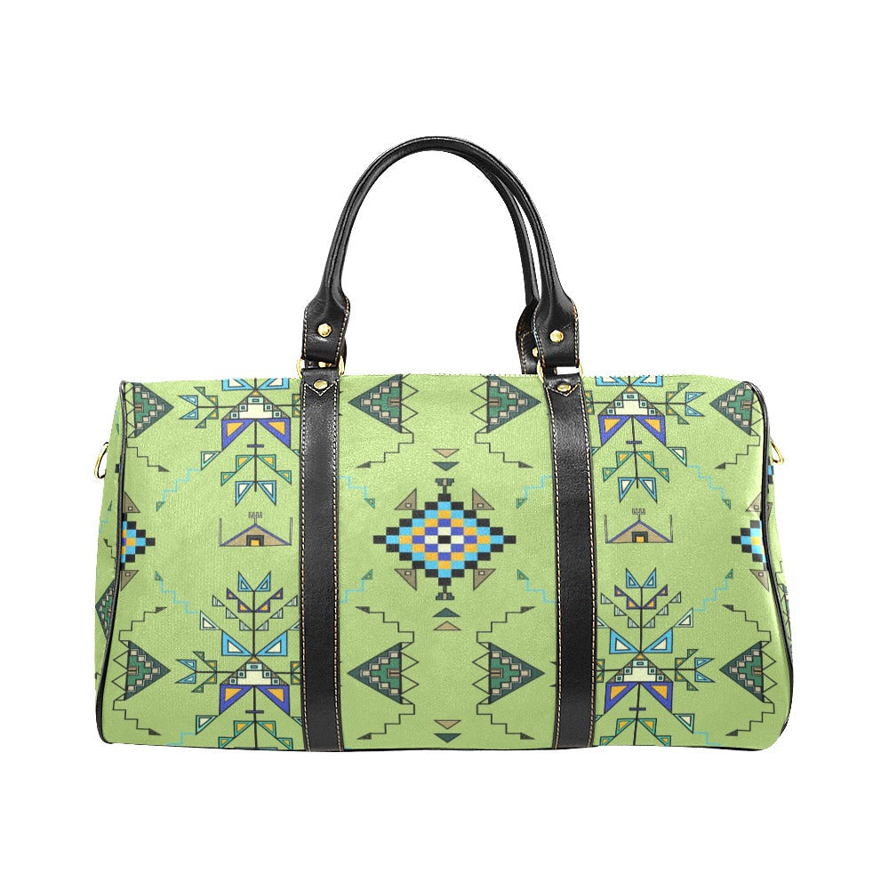 Bear Shield Green Large Travel Bag