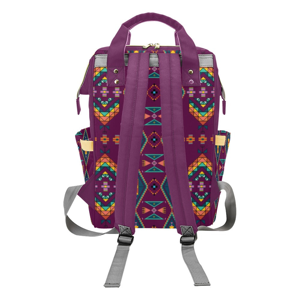 Travois Tipi Berry Multi-Function Diaper Backpack
