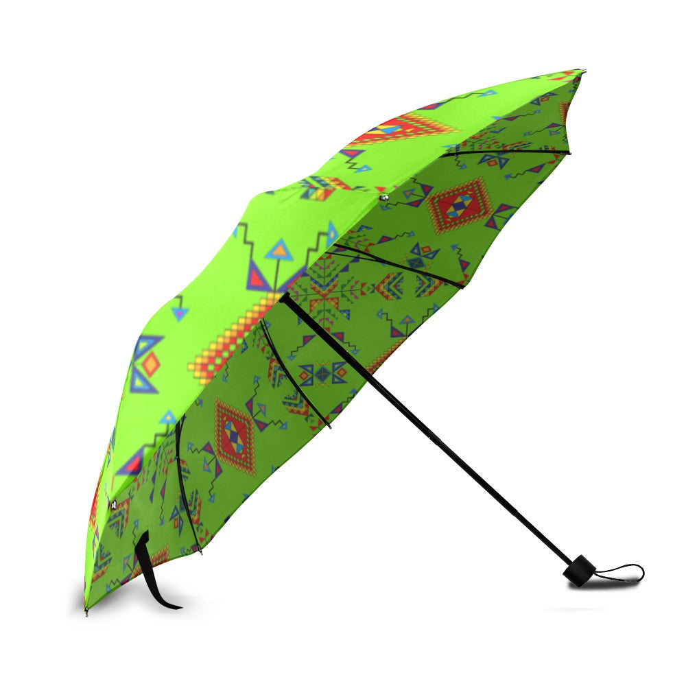 Buffalo Jump Neon Green Foldable Umbrella