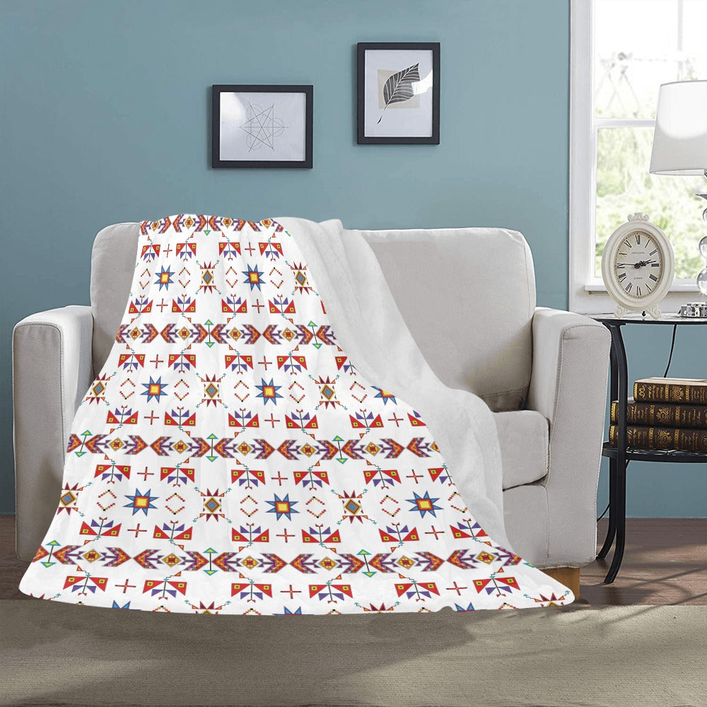 Scattered Generations White Ultra-Soft Micro Fleece Blanket 50"x60"