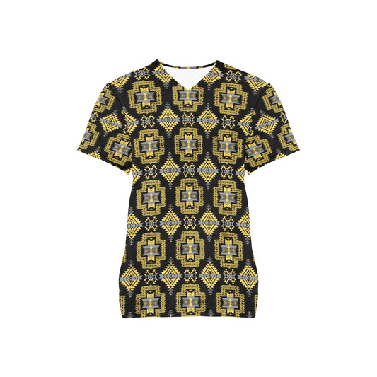 Pretty Blanket Yellow Ocre Scrub Top