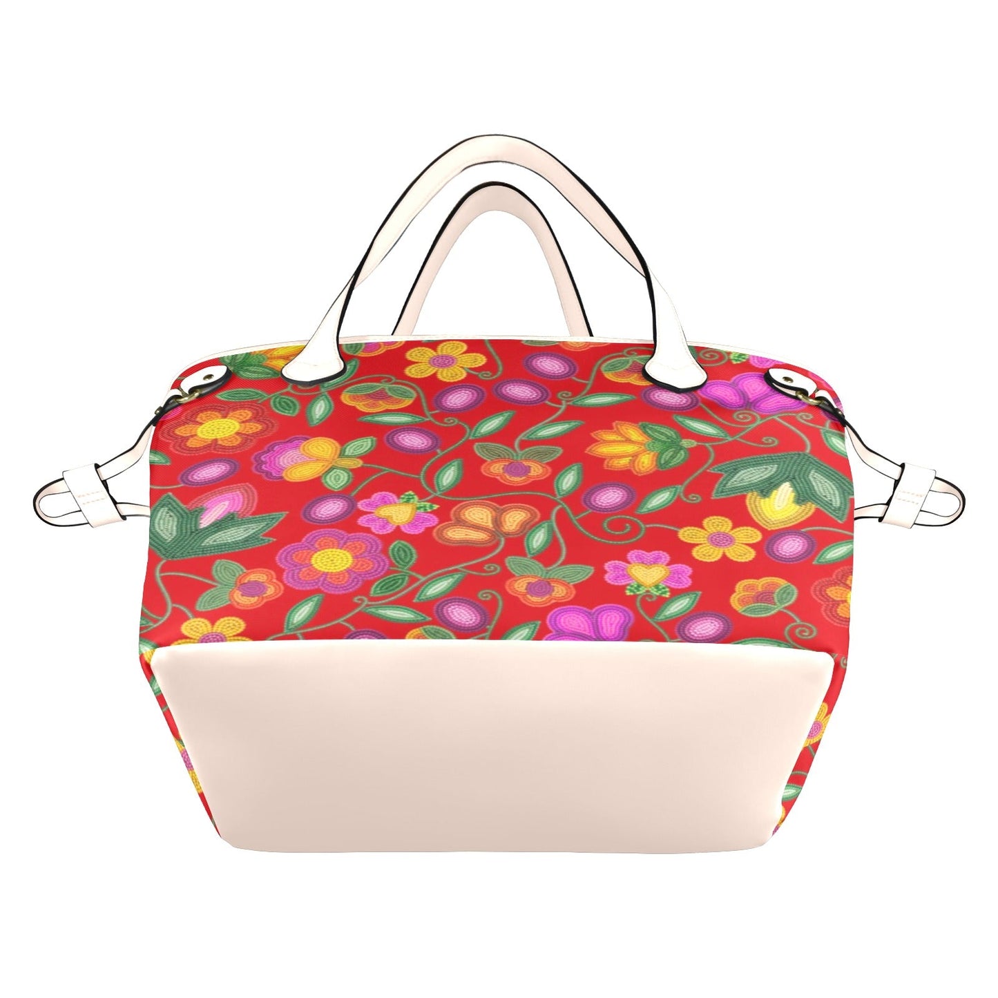 Boreal Bounty Red Clover Canvas Tote