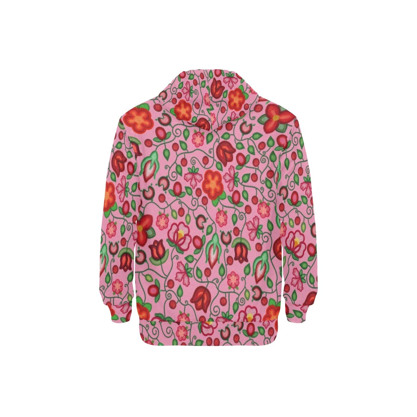 Rose Reverie Pink Fleece Hoodie