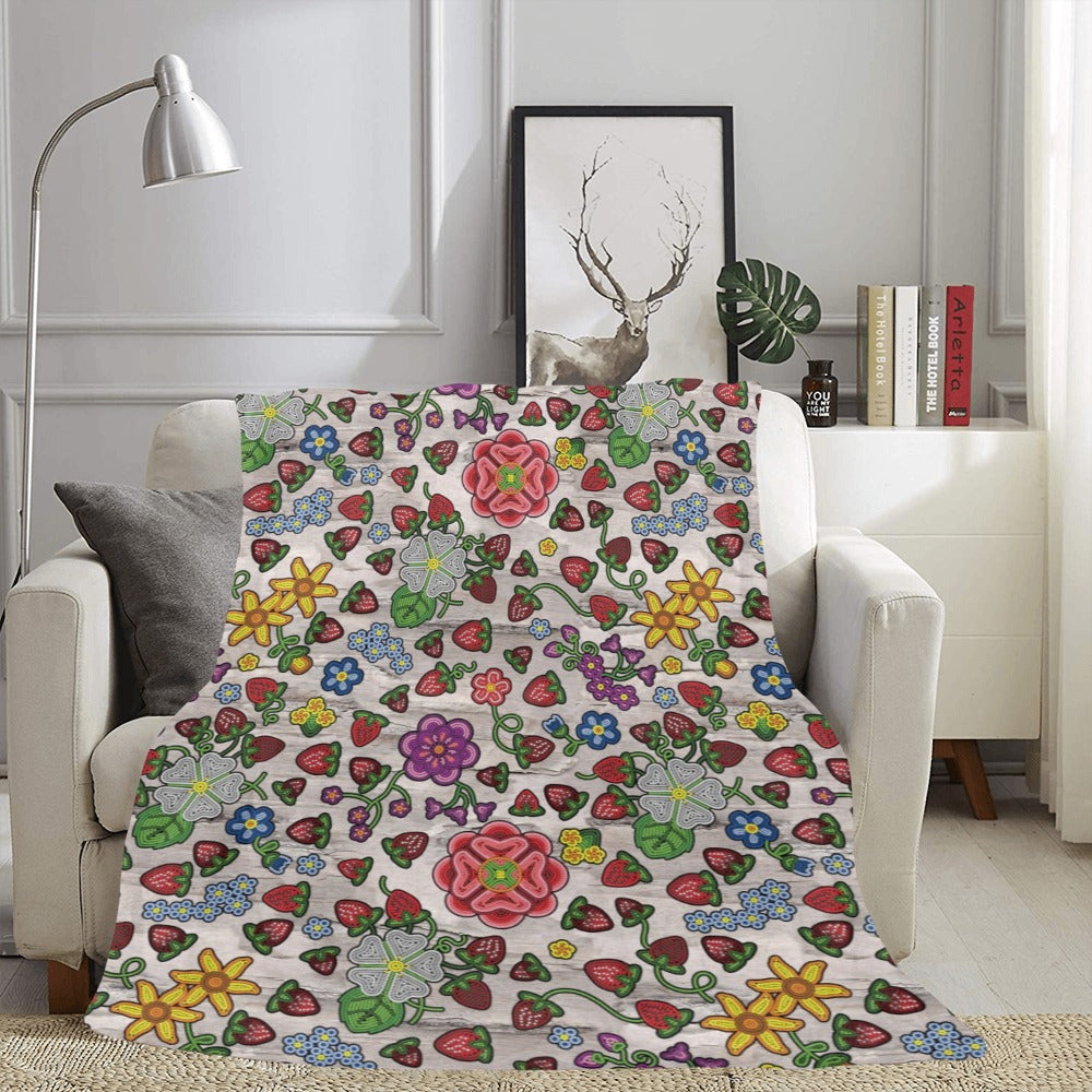 Berry Pop Bright Birch X-Large Micro Fleece Blanket