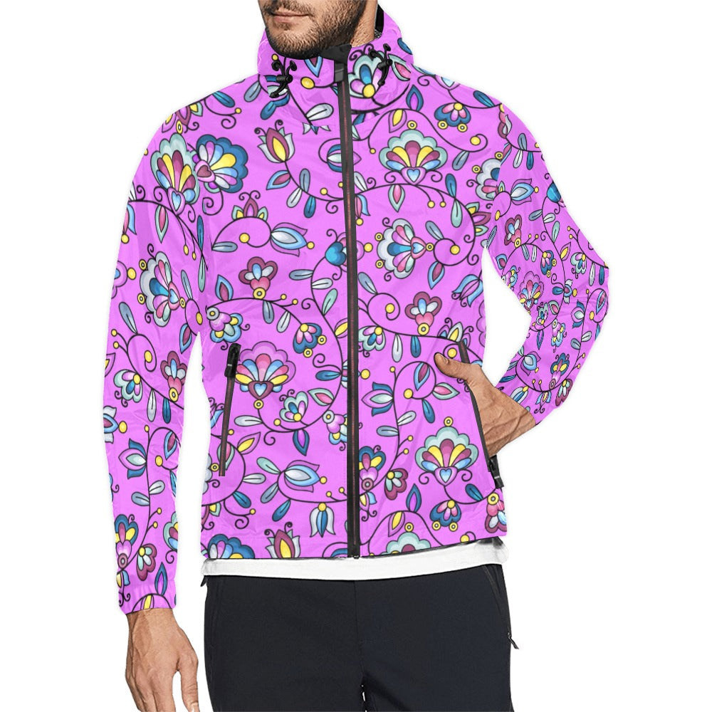 Autumn Bundle Blessing Purple Men's Windbreaker