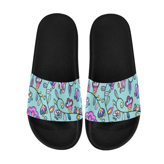 Autumn Bundle Blessing Turquoise Slide Sandals