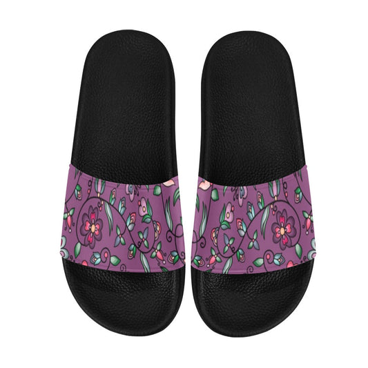Amber Evening Garland Purple Slide Sandals