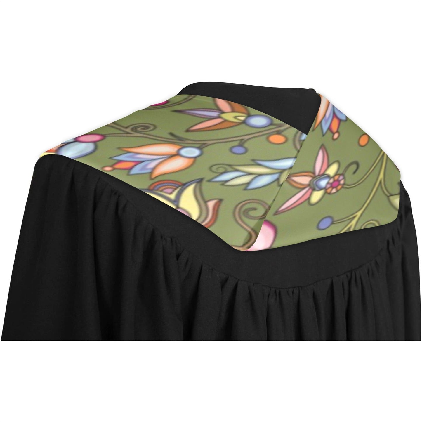 Buffalo Bloom Sage Graduation Stole