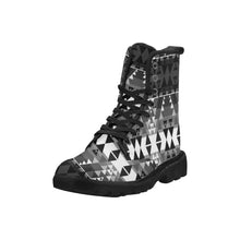 Load image into Gallery viewer, Writing on Stone Black and White Boots
