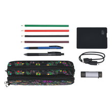 Load image into Gallery viewer, Prairie Paintbrush Black Pencil Pouch
