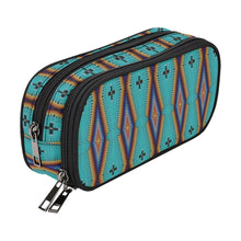 Load image into Gallery viewer, Diamond in the Bluff Turquoise Pencil Pouch
