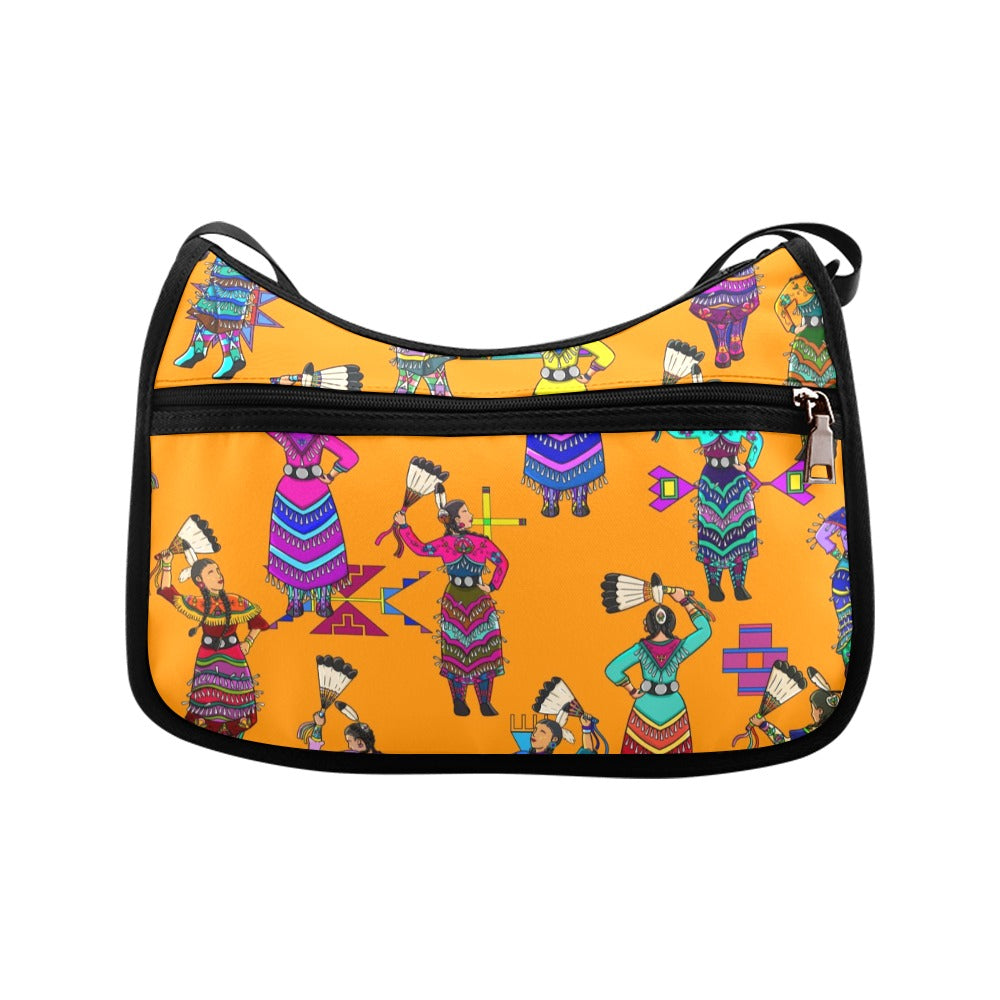 Women's Jingle Dancers Orange Crossbody Bag