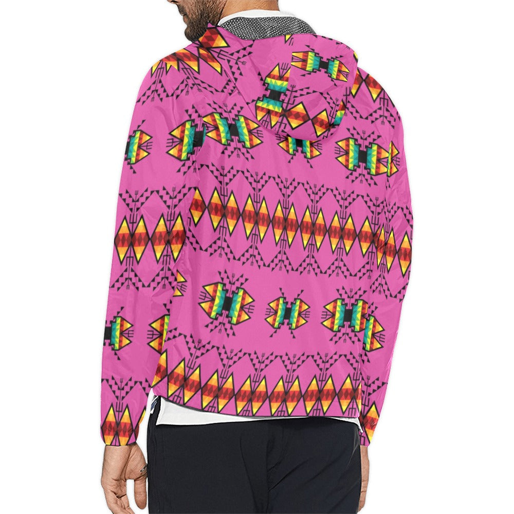 Sacred Trust Pink Men's Windbreaker