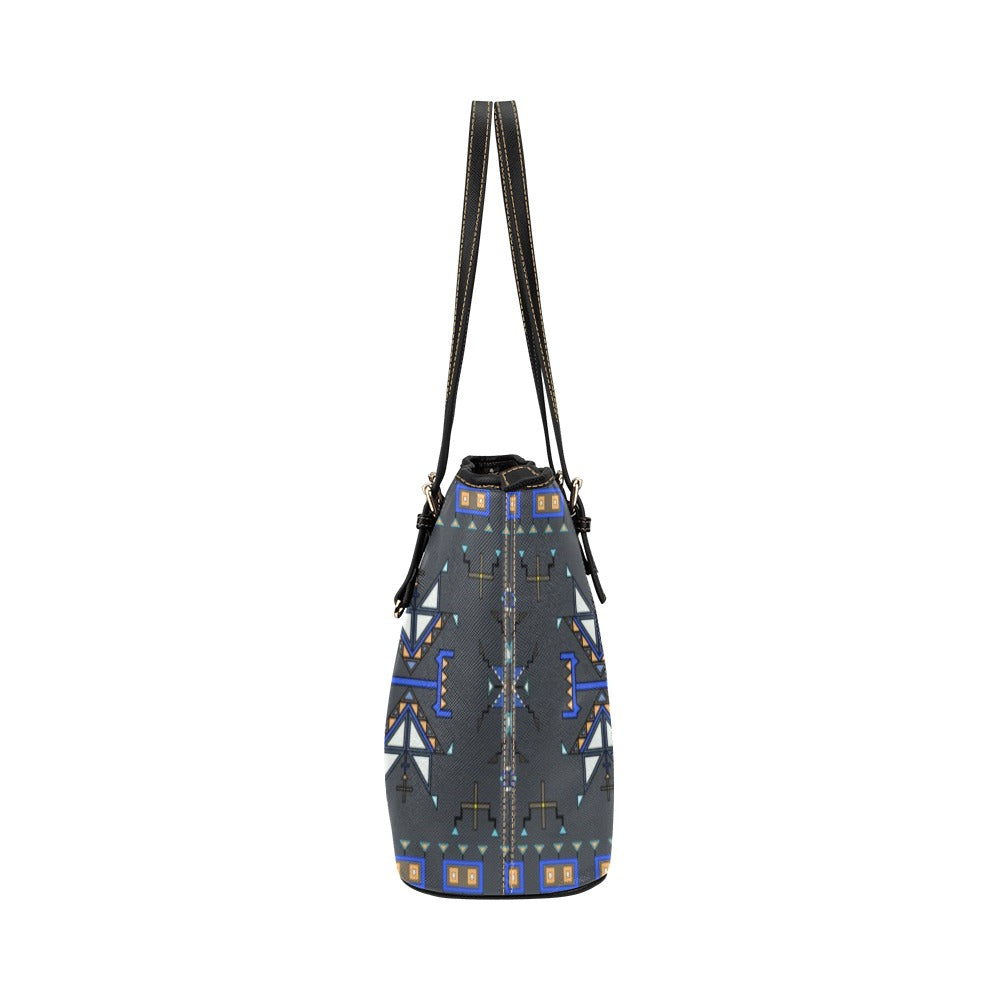 Eagle Strike Gray Leather Tote