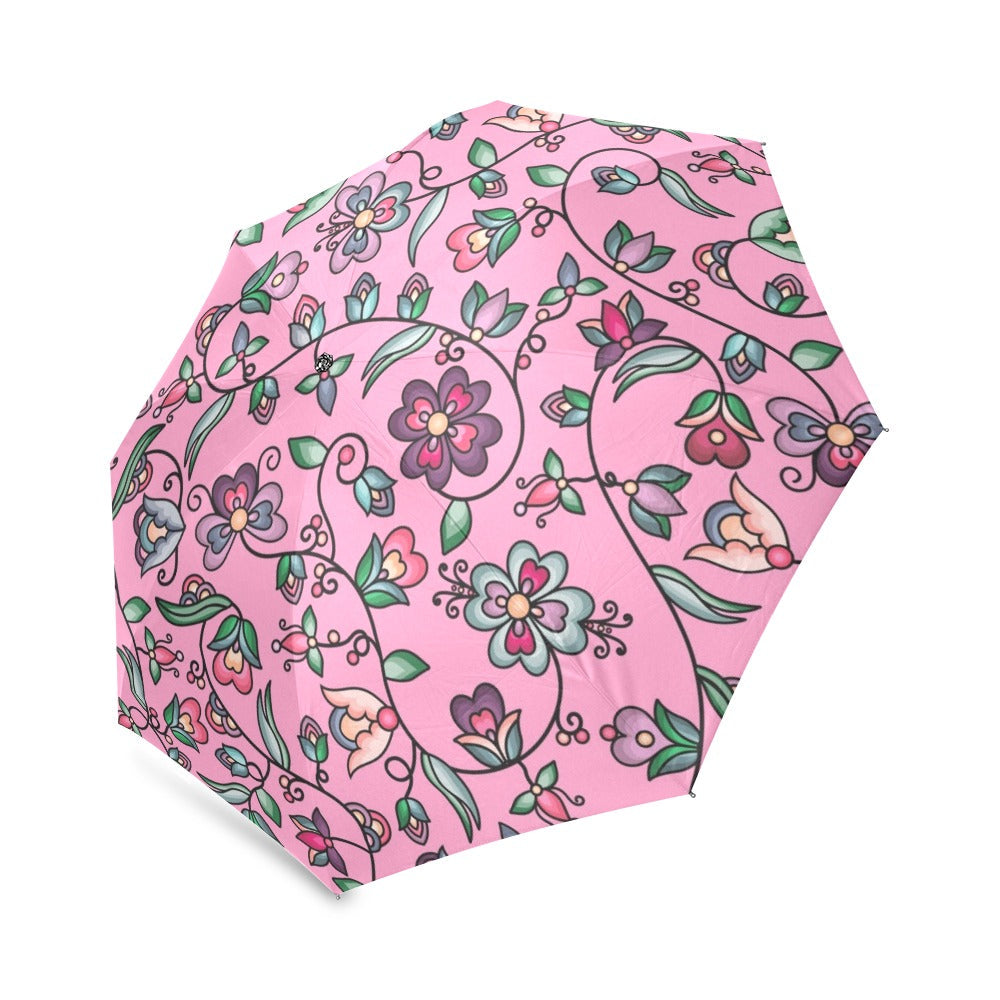 Amber Evening Garland Pink Foldable Umbrella
