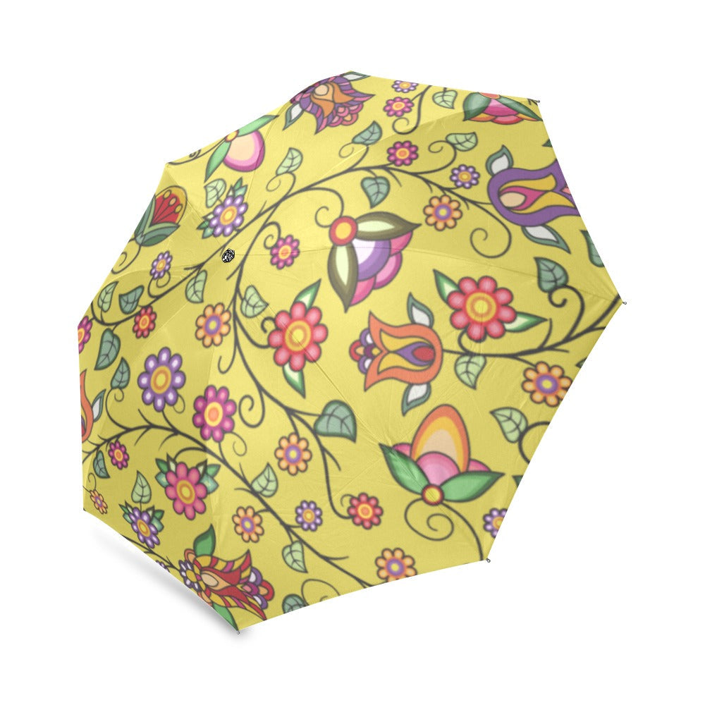 Heartbeat Petals Yellow Foldable Umbrella