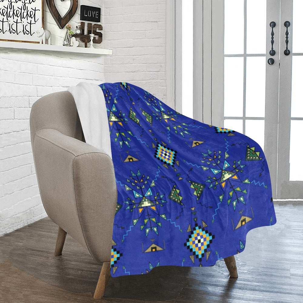 Bear Shield Dark Blue Ultra-Soft Micro Fleece Blanket 40"x50"