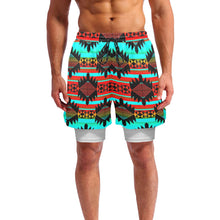 Load image into Gallery viewer, Okotoks Arrow Men&#39;s Sports Shorts with Compression Liner
