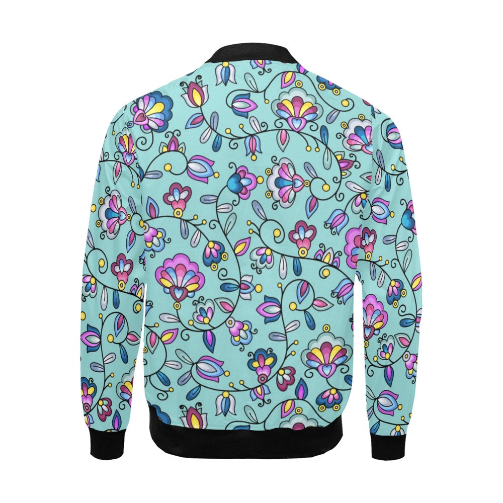 Autumn Bundle Blessing Turquoise Bomber Jacket for Men