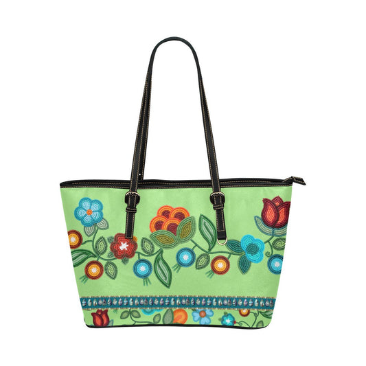 Prairie Fire Petals Leather Tote