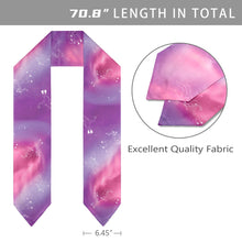 Load image into Gallery viewer, Animal Ancestors 7 Aurora Gases Pink and Purple Graduation Stole
