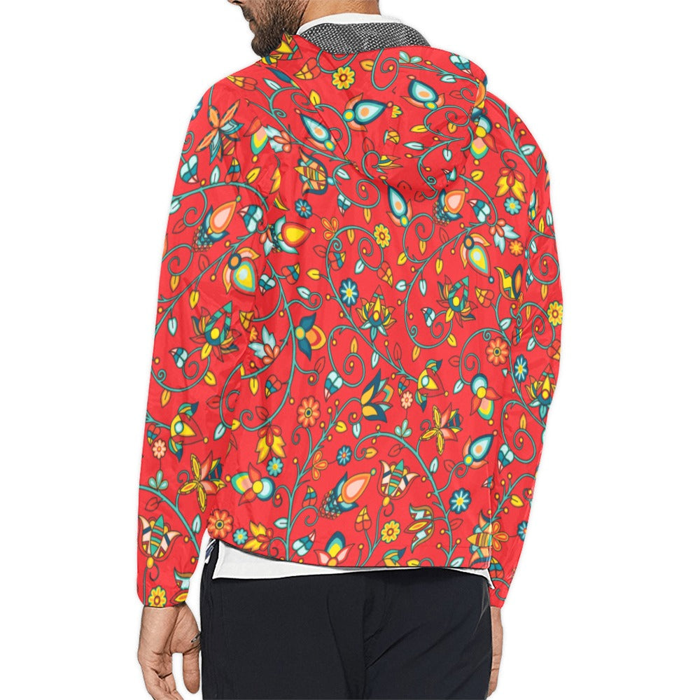 Thorny Path Red Men's Windbreaker