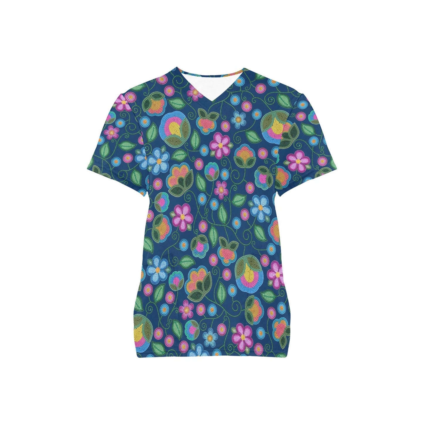 Turquoise Sunbeam Scrub Top