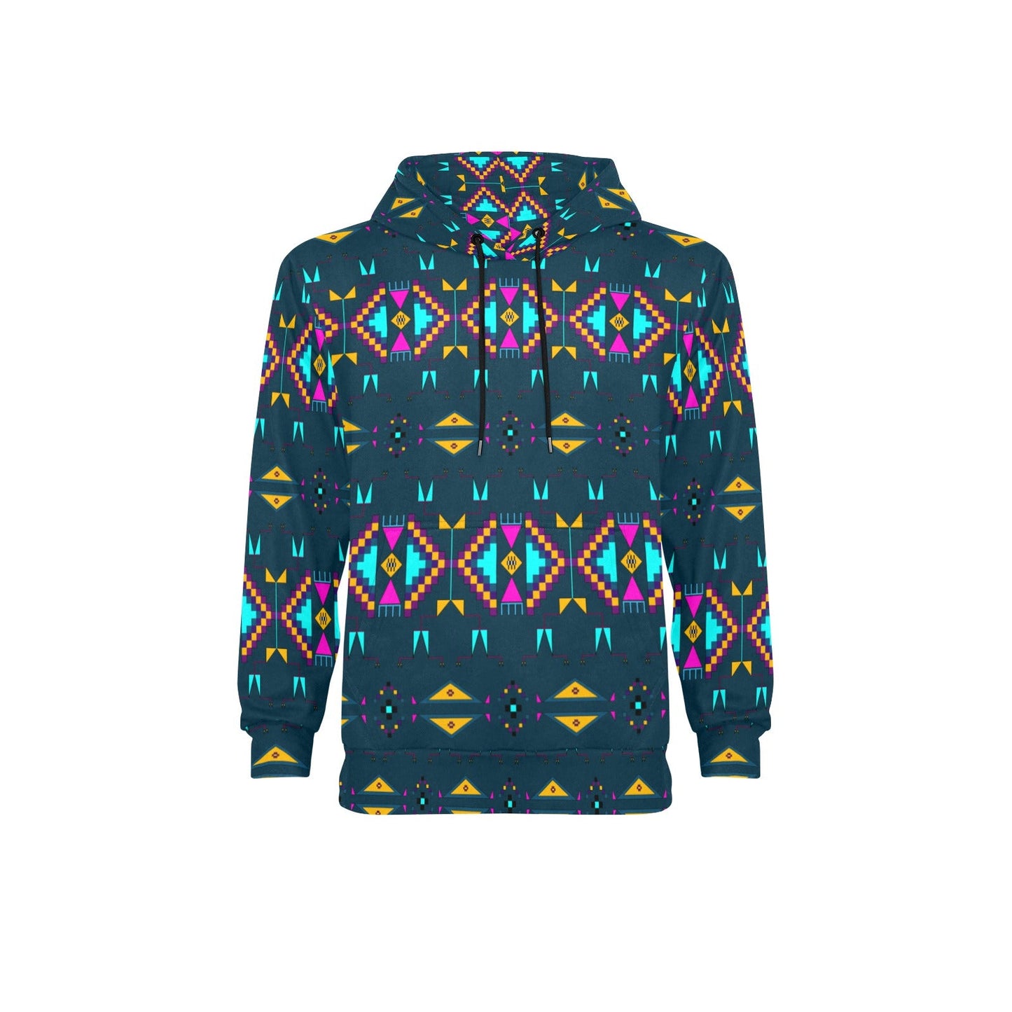 Rite of Passage Dark Teal Men's Long Sleeve Fleece Hoodie