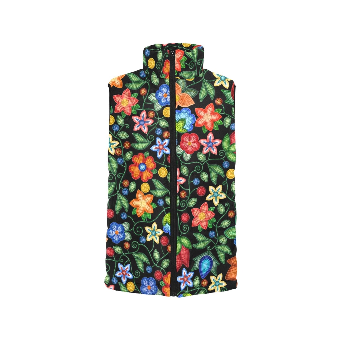 Morning Harmony Black Women's Padded Vest Jacket