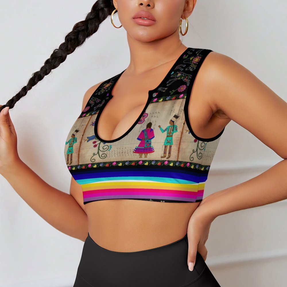 Floral Ledger Sweethearts Yoga Top