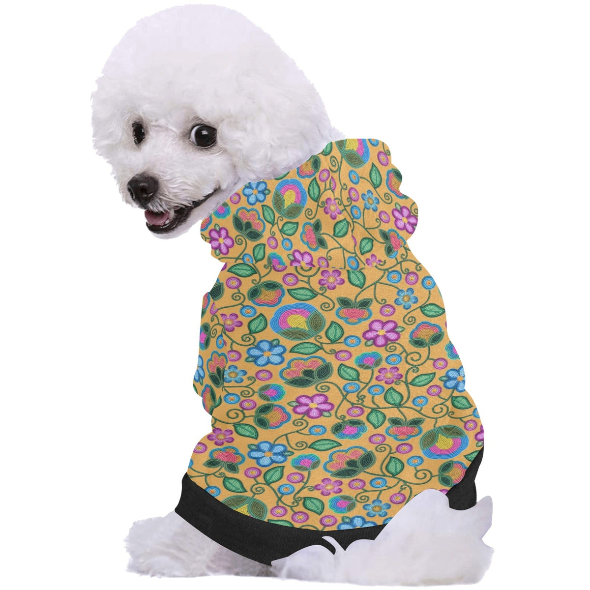 Turquoise Sunbeam Yellow Pet Hoodie