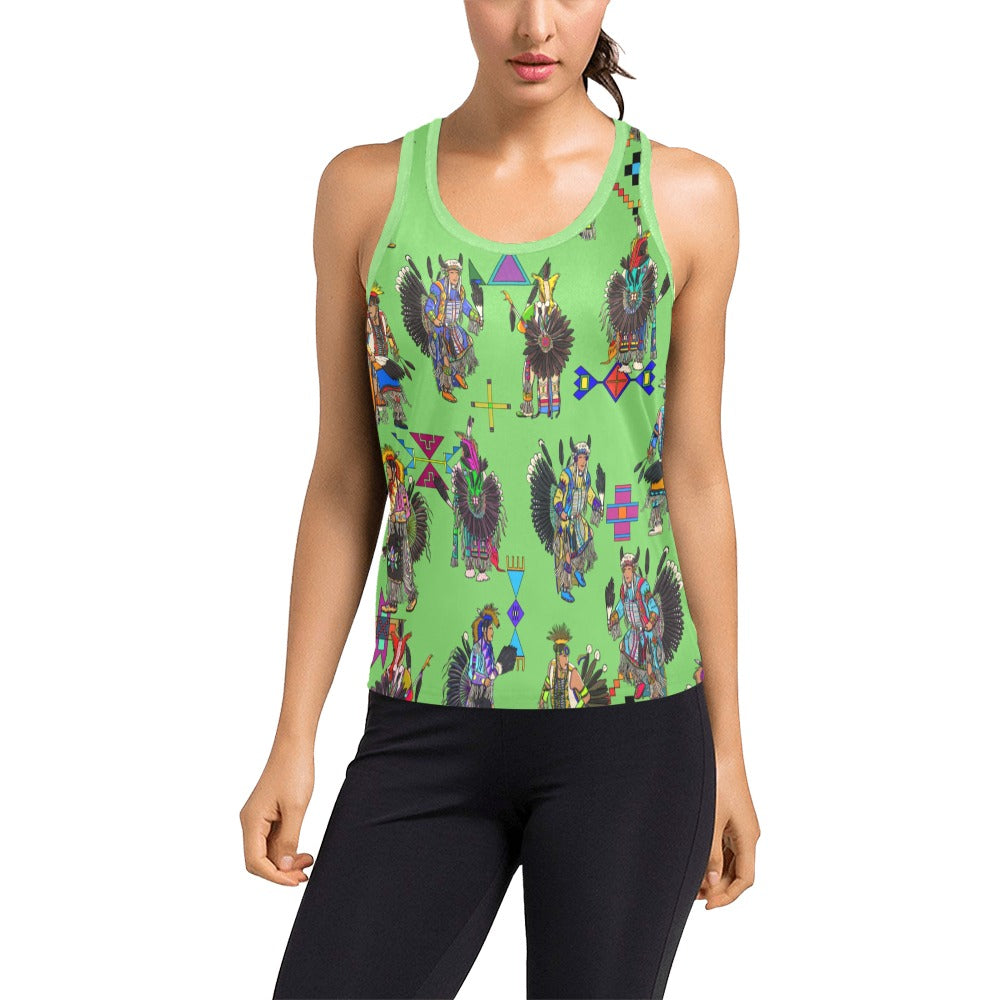 Men's Tradish Dancers Grass Women's Racerback Tank Top