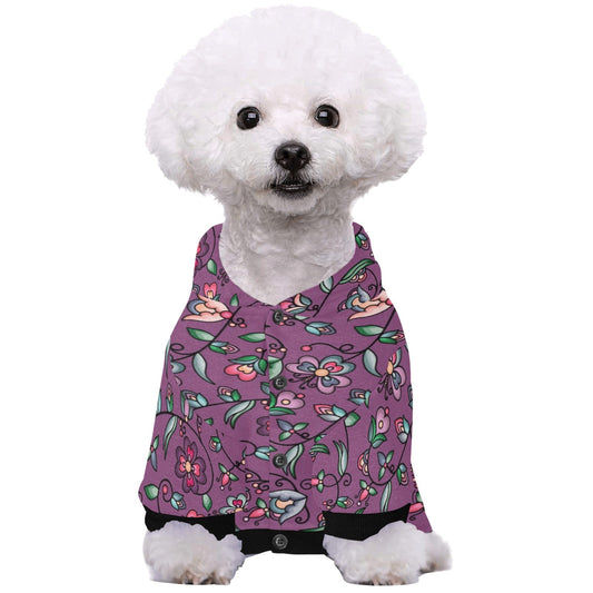 Amber Evening Garland Purple Pet Dog Hoodie