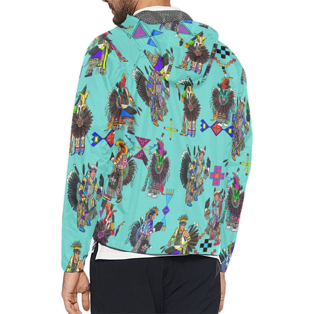 Men's Tradish Dancers Eggshell Blue Men's Windbreaker