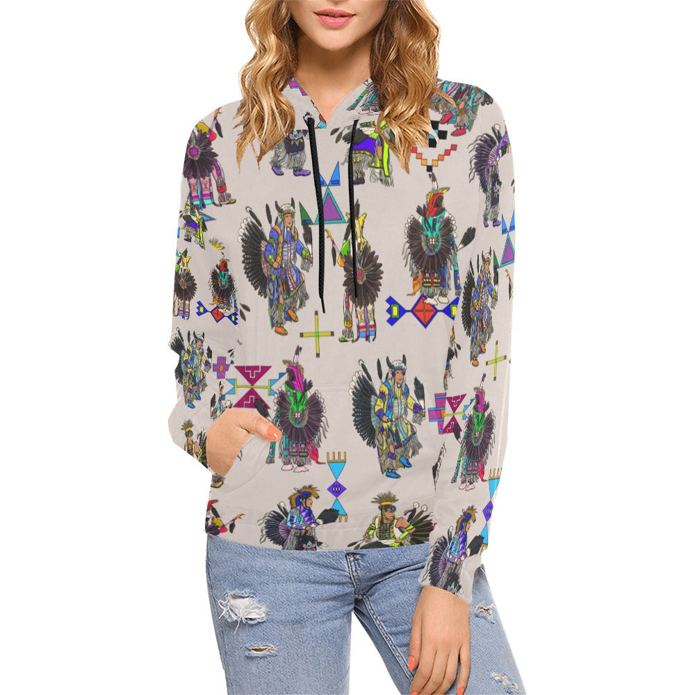 Men's Tradish Dancers Muslin White Hoodie for Women