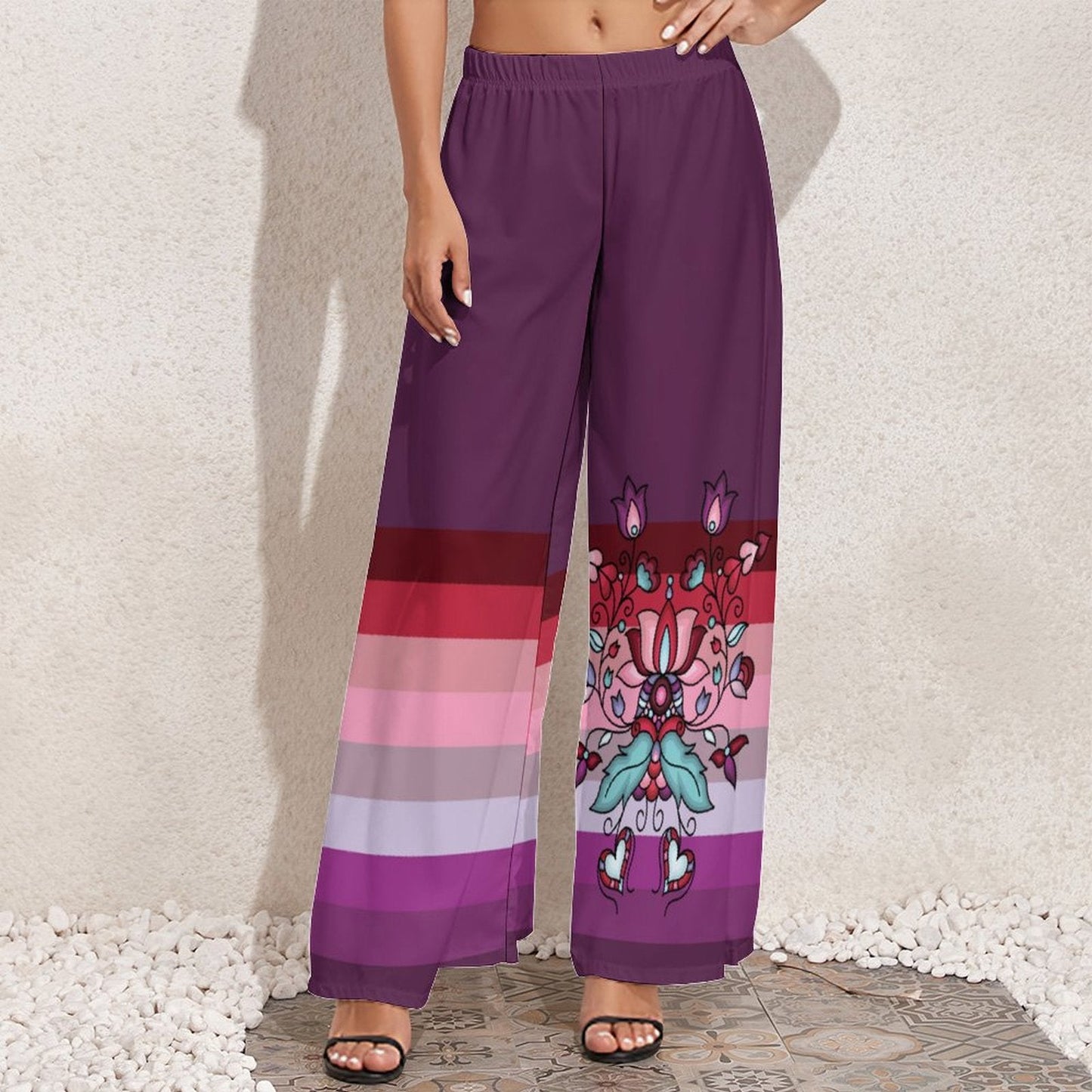 Snowlit Petal Dreams Ribbon Pants