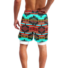 Load image into Gallery viewer, Okotoks Arrow Men&#39;s Sports Shorts with Compression Liner
