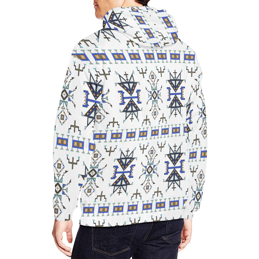 Eagle Strike White Hoodie for Men