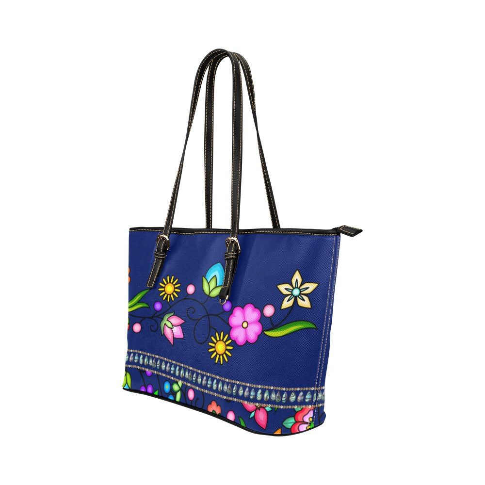 Grandmother Legacy Dark Blue Leather Tote