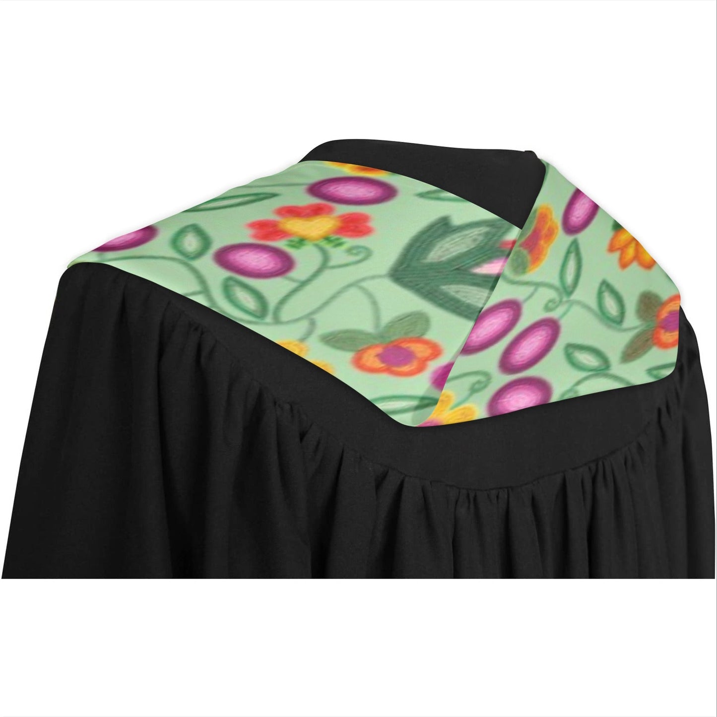 Boreal Bounty Green Graduation Stole