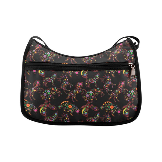 Neon Floral Animals Crossbody Bag