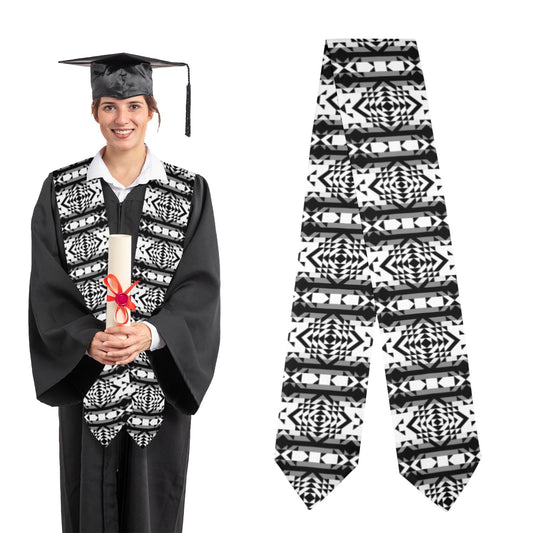 Black Rose Blizzard Graduation Stole