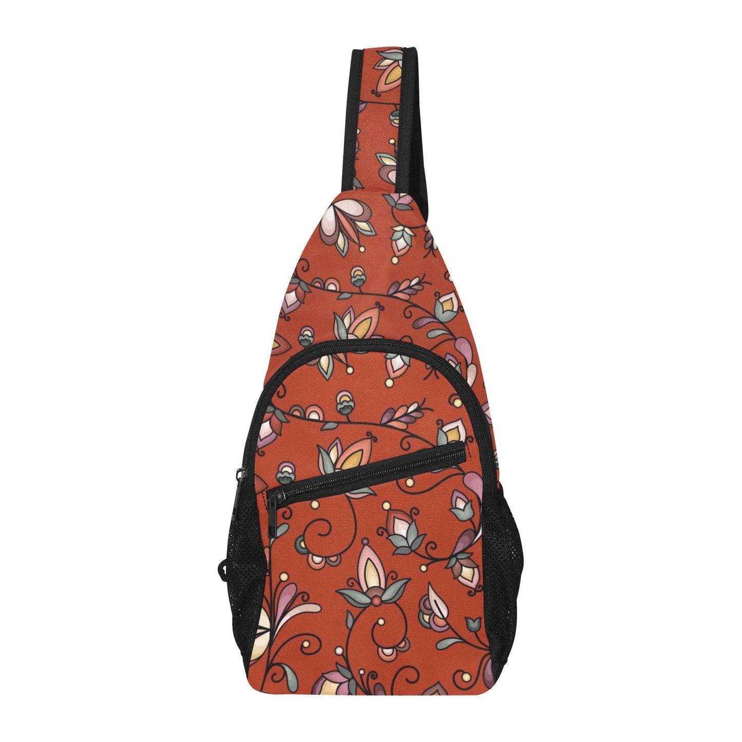Burnt Sky Petals Red Chest Bag