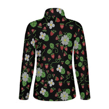 Load image into Gallery viewer, Strawberry Dreams Midnight Long Sleeve Yoga Shirt
