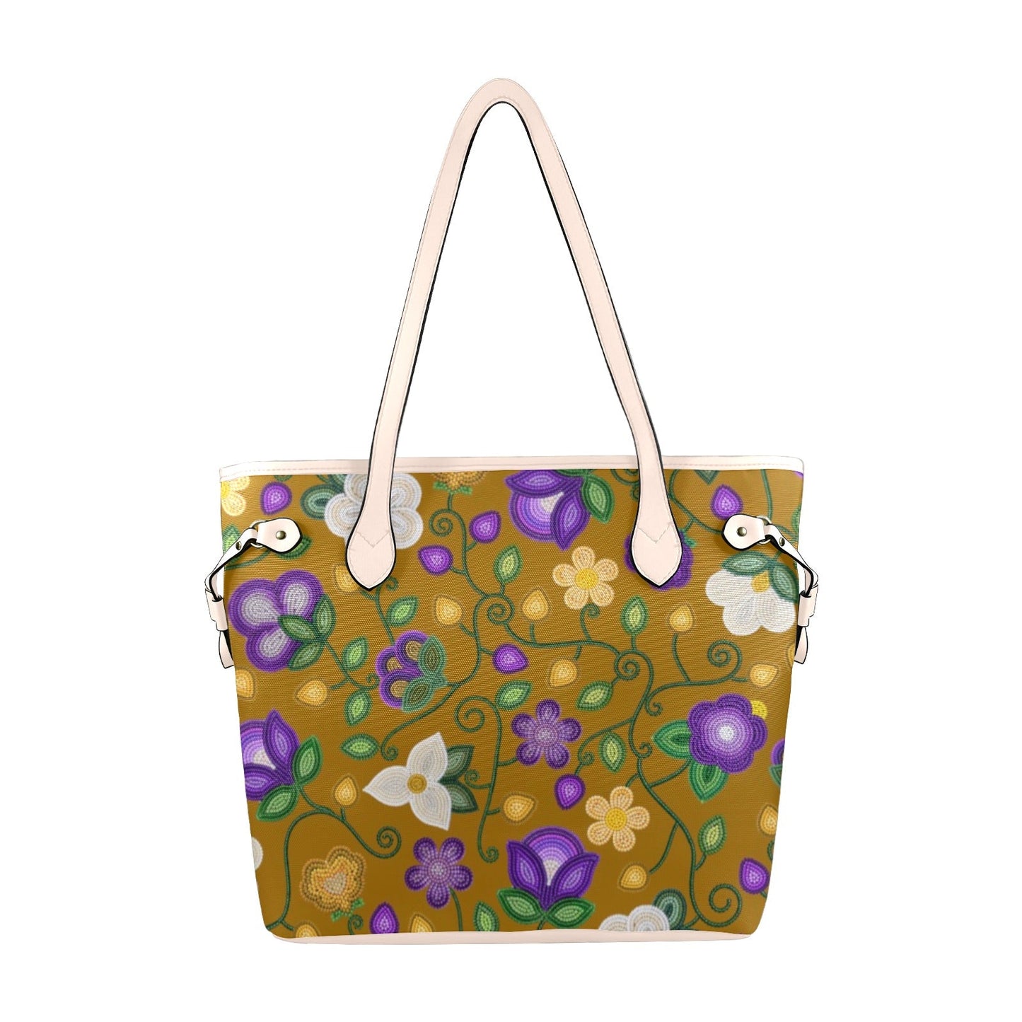 Midnight Moss Bloom Toffee Clover Canvas Tote