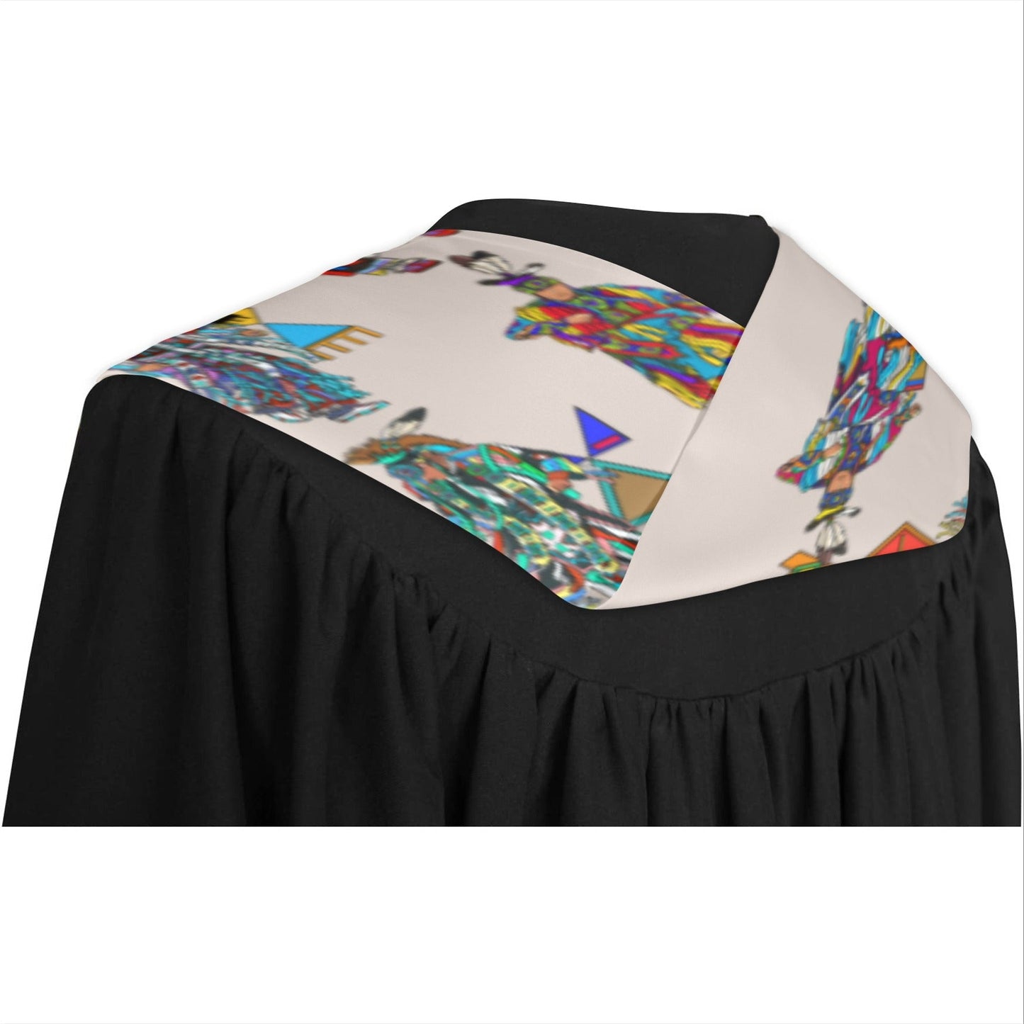 Men's Grass Dancers Muslin Graduation Stole