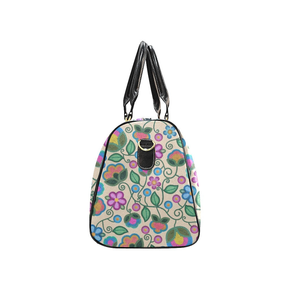 Turquoise Sunbeam Cream Small Travel Bag