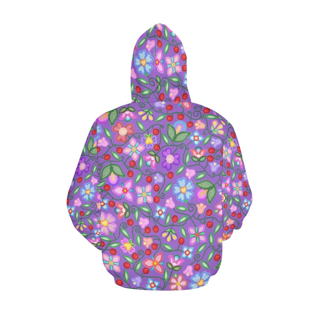 Petal Harmony Lavender Hoodie for Women