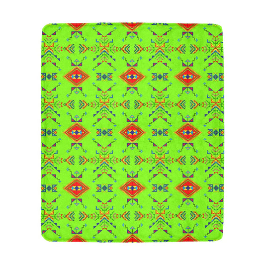 Buffalo Jump Neon Green Ultra-Soft Micro Fleece Blanket 50"x60"