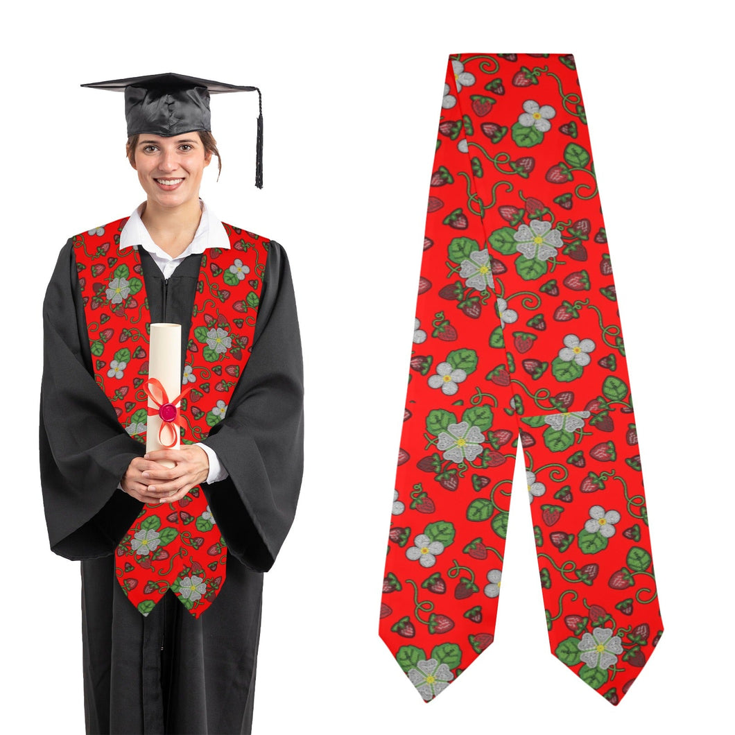 Strawberry Dreams Fire Graduation Stole